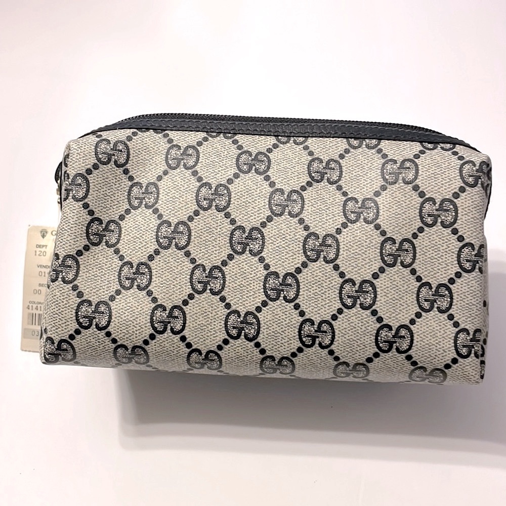 New no tag GUCCI Vintage Navy Monogram Bag